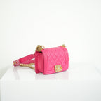 Chanel Small Pink Lambskin Boy Bag