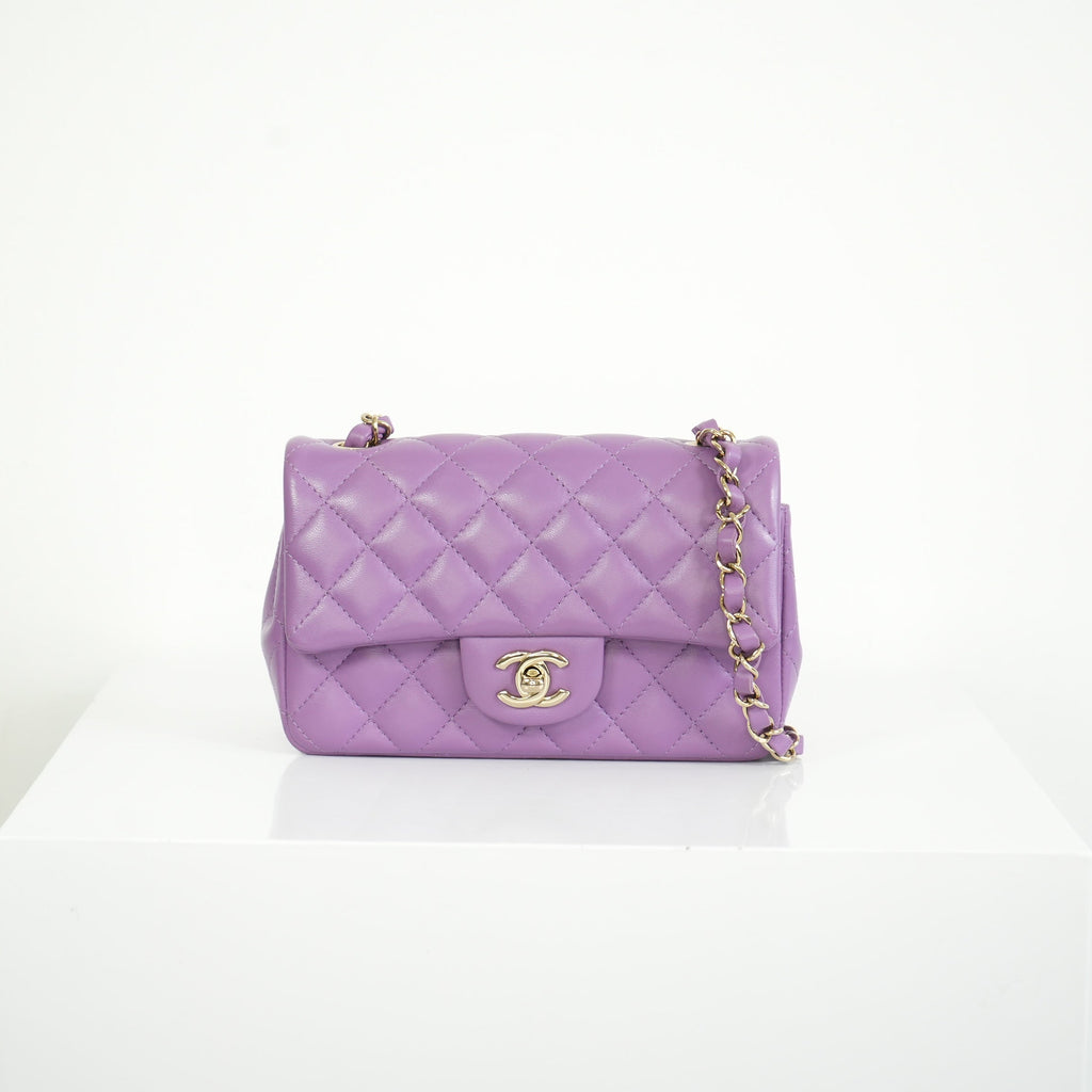 Chanel Purple Mini Flap Bag