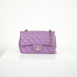 Chanel Purple Mini Flap Bag