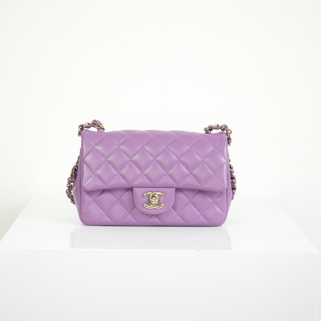 Chanel Purple Mini Flap Bag