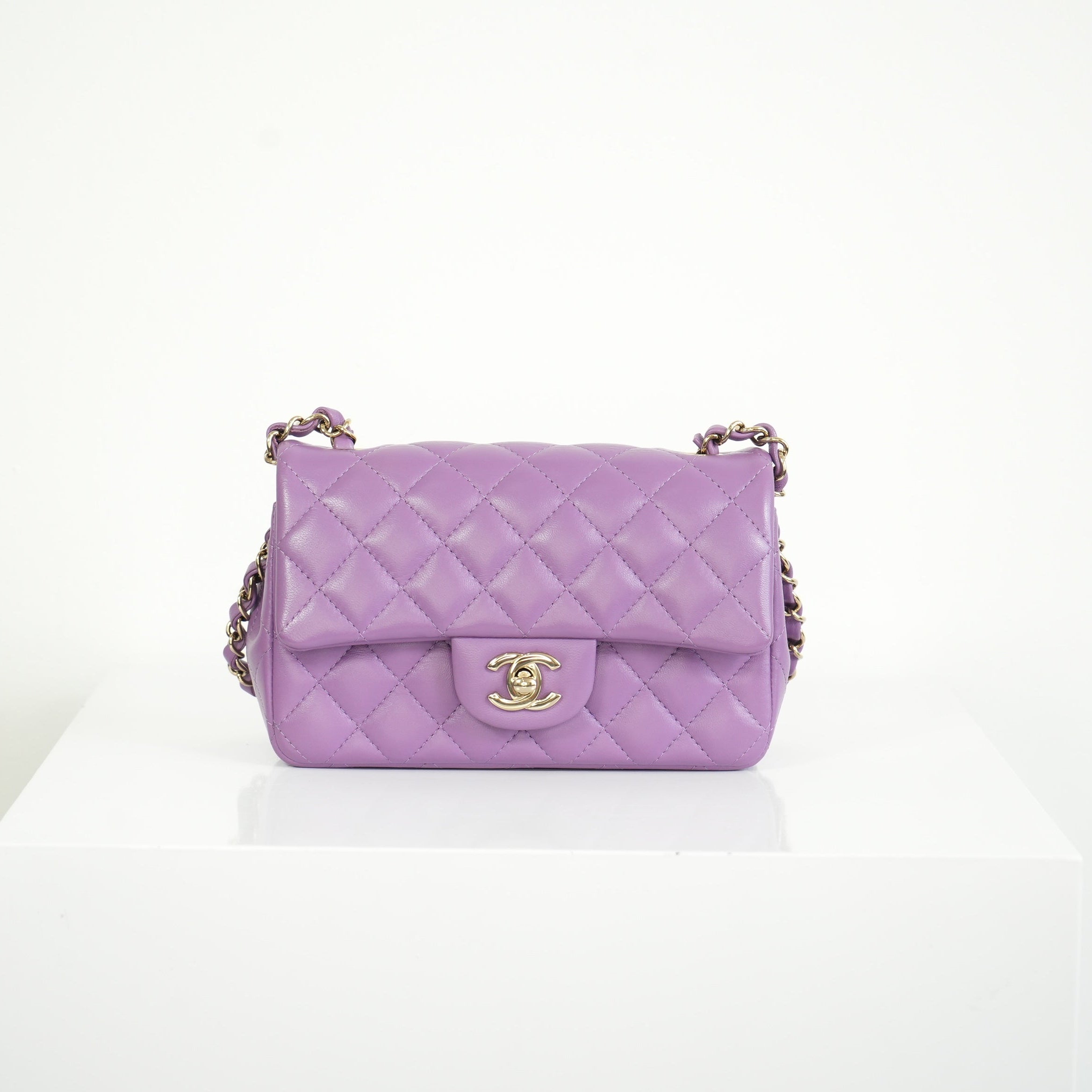 Chanel Purple Mini Flap Bag