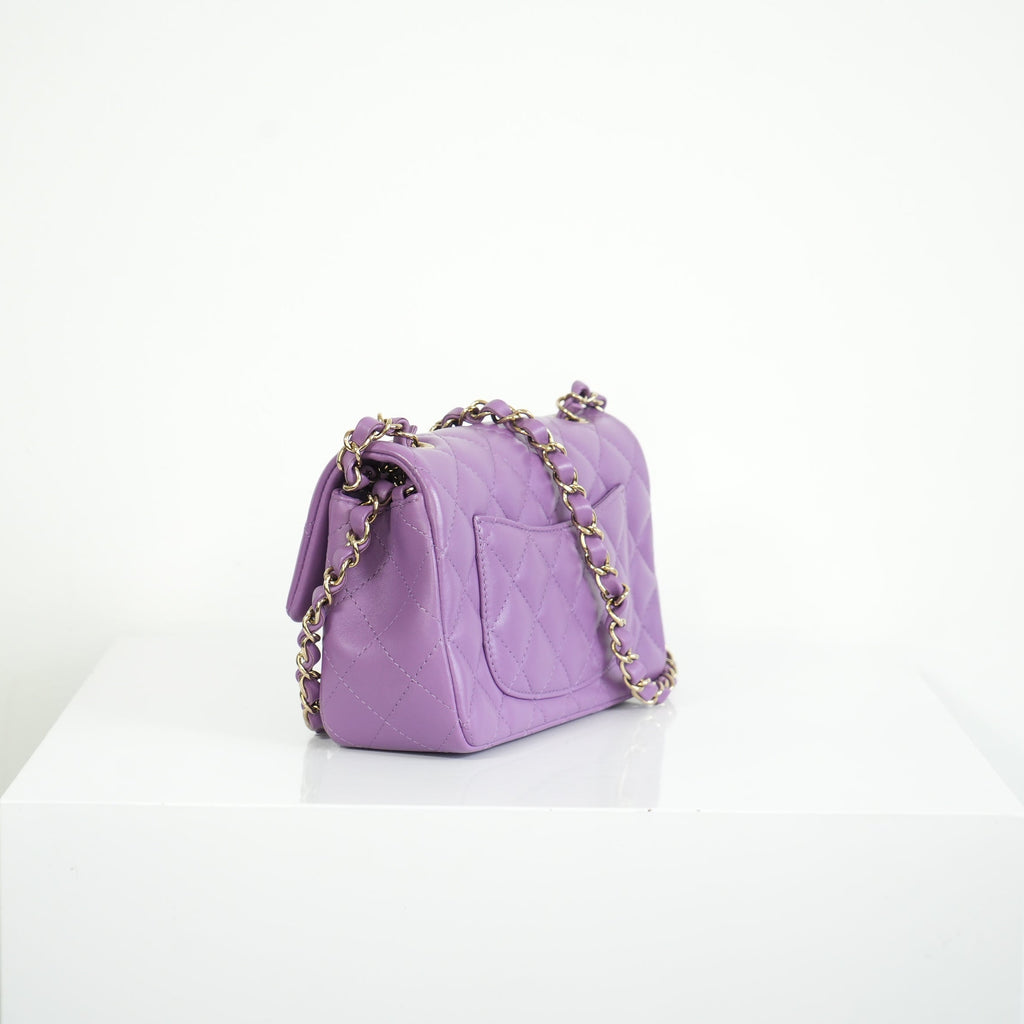 Chanel Purple Mini Flap Bag