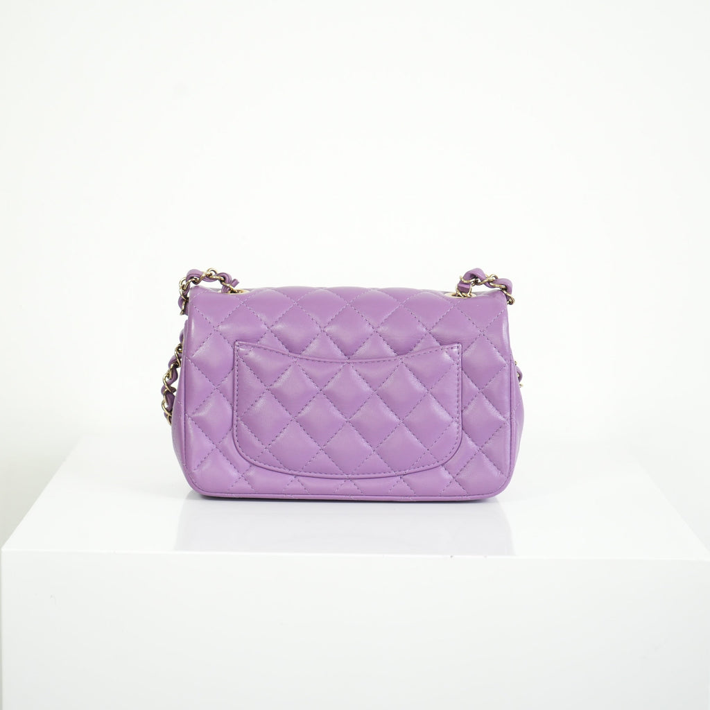 Chanel Purple Mini Flap Bag
