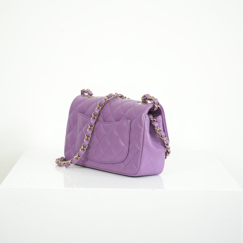 Chanel Purple Mini Flap Bag