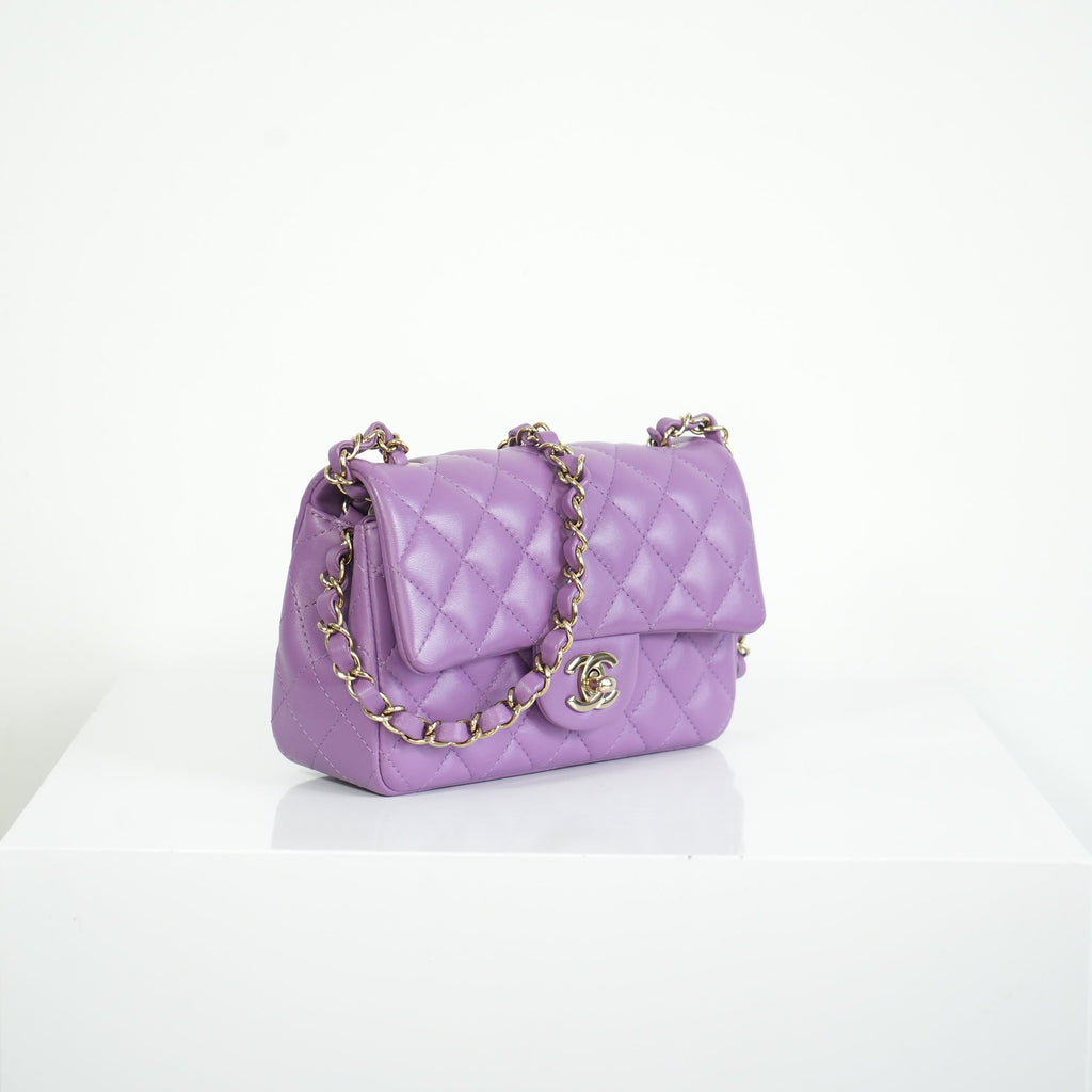 Chanel Purple Mini Flap Bag
