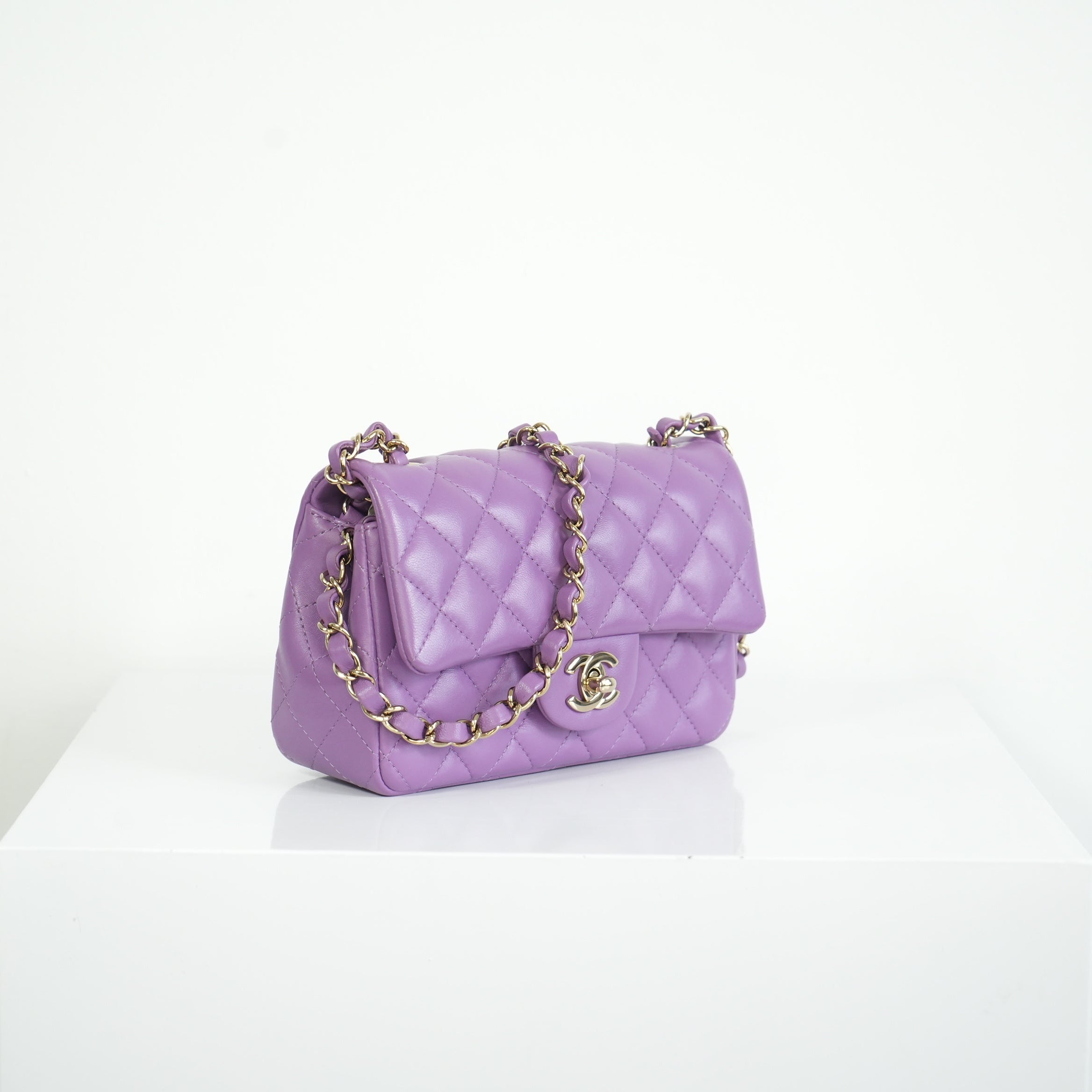 Chanel Purple Mini Flap Bag