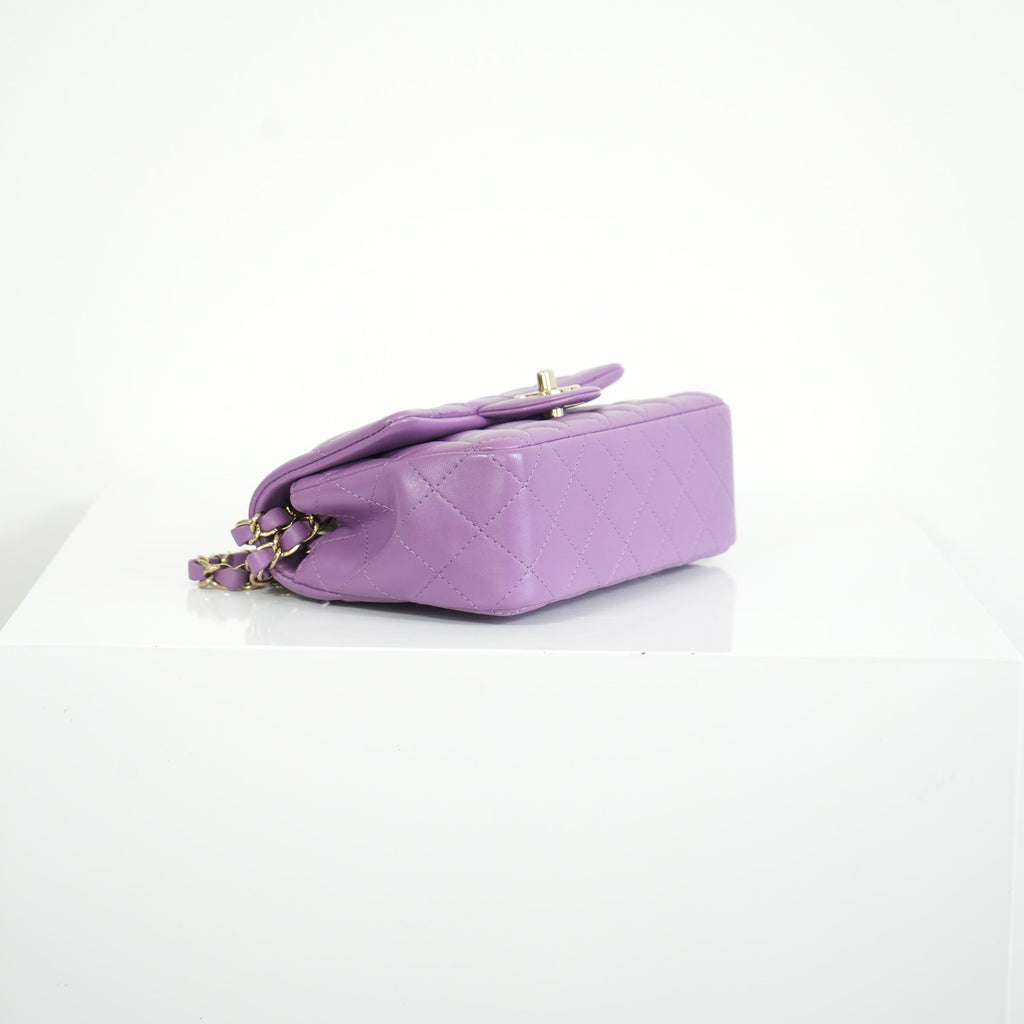 Chanel Purple Mini Flap Bag