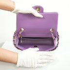 Chanel Purple Mini Flap Bag