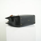 Gucci Diana Bamboo Black Top Handle Tote Bag w/ two straps, luggage tag and dust bag