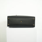 Gucci Diana Bamboo Black Top Handle Tote Bag w/ two straps, luggage tag and dust bag