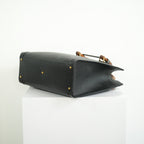 Gucci Diana Bamboo Black Top Handle Tote Bag w/ two straps, luggage tag and dust bag
