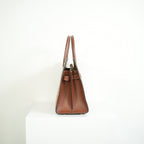 Burberry Tile Vintage Check Small Top Handle Tote