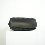 Bottega Veneta Intrecciato Black and Grey Leather Tote Bag