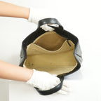 Bottega Veneta Intrecciato Black and Grey Leather Tote Bag