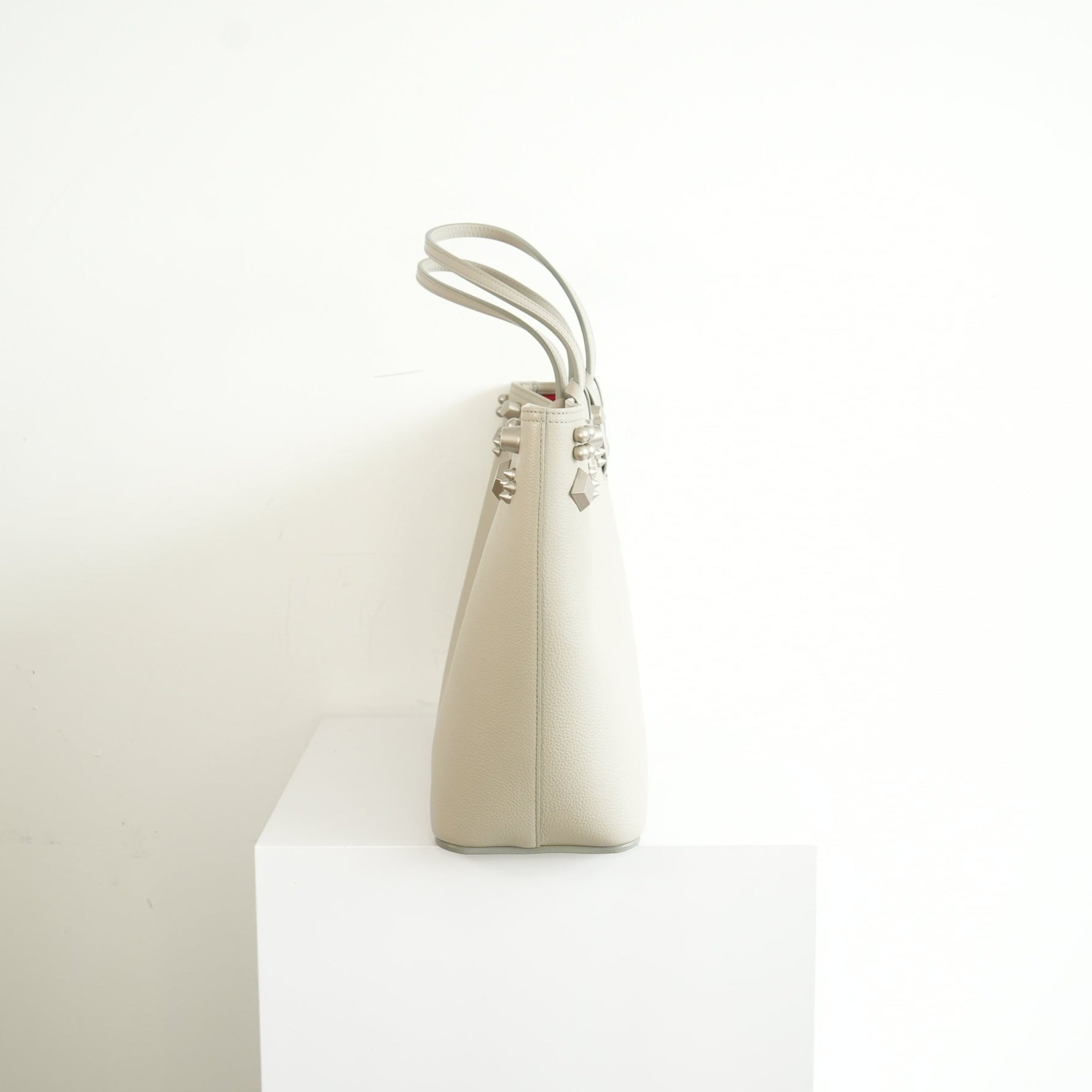 Christian Louboutin Cabata Spike Leather Tote Bag