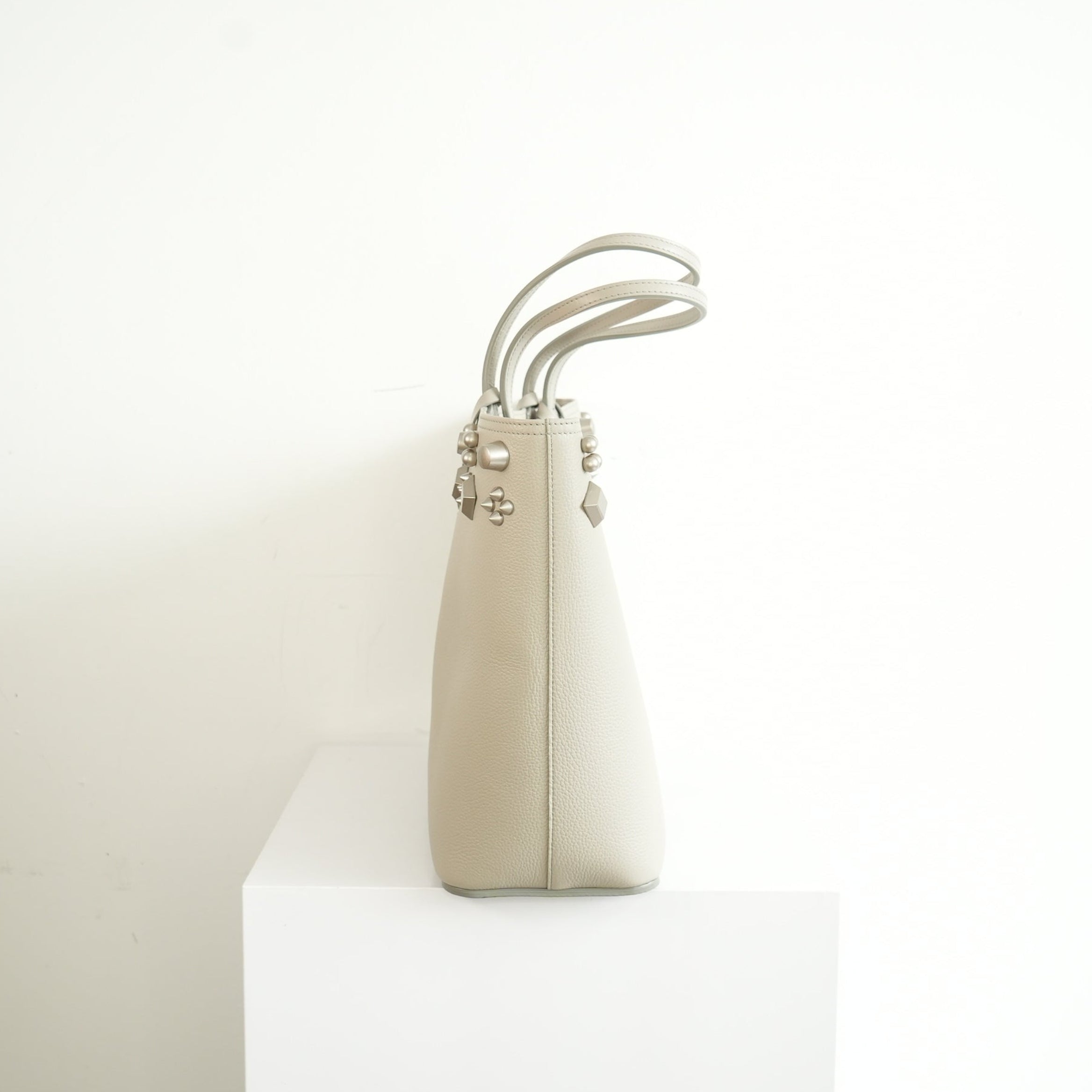 Christian Louboutin Cabata Spike Leather Tote Bag