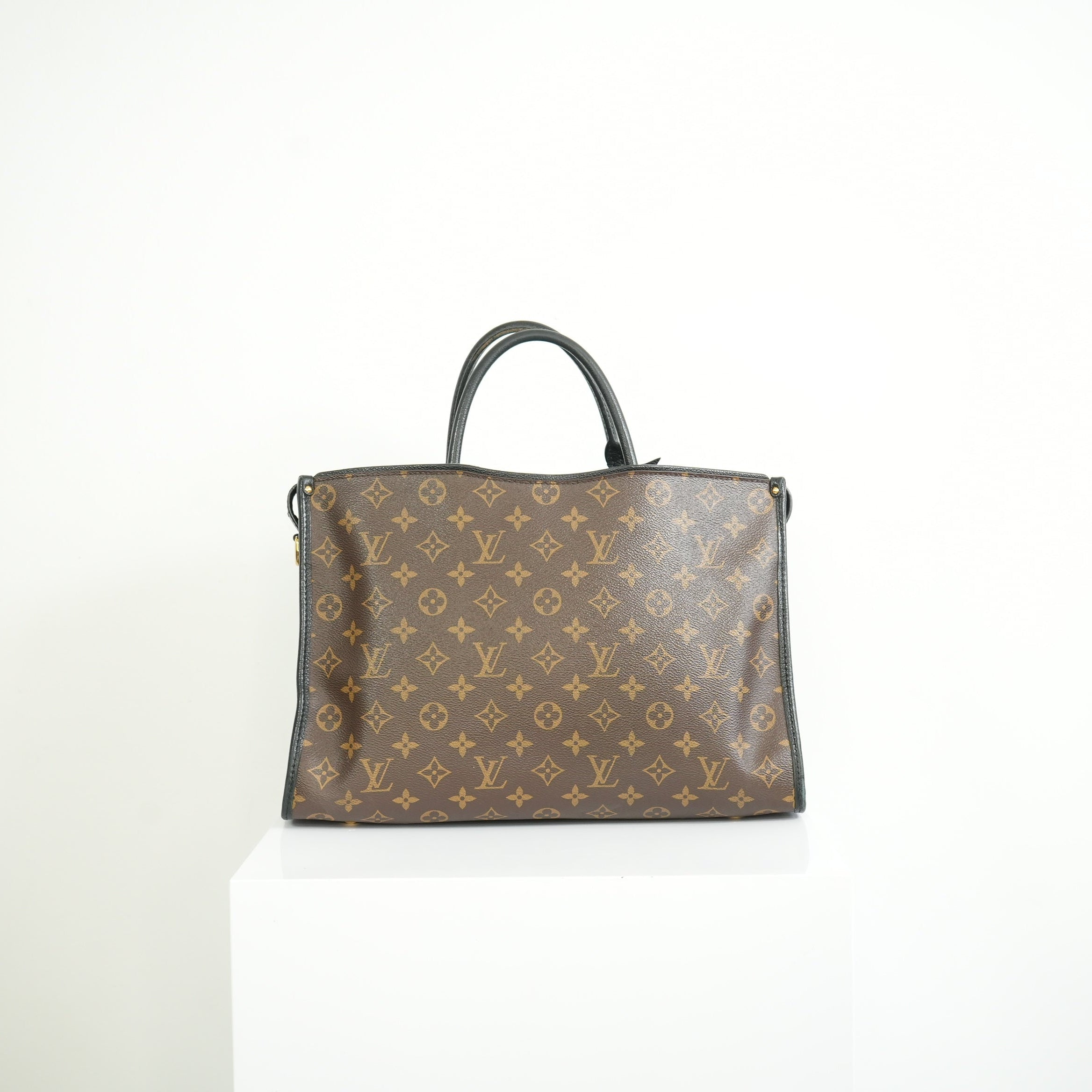 Louis Vuitton Popincourt MM Monogram Bag w/ Gold Padlock full set