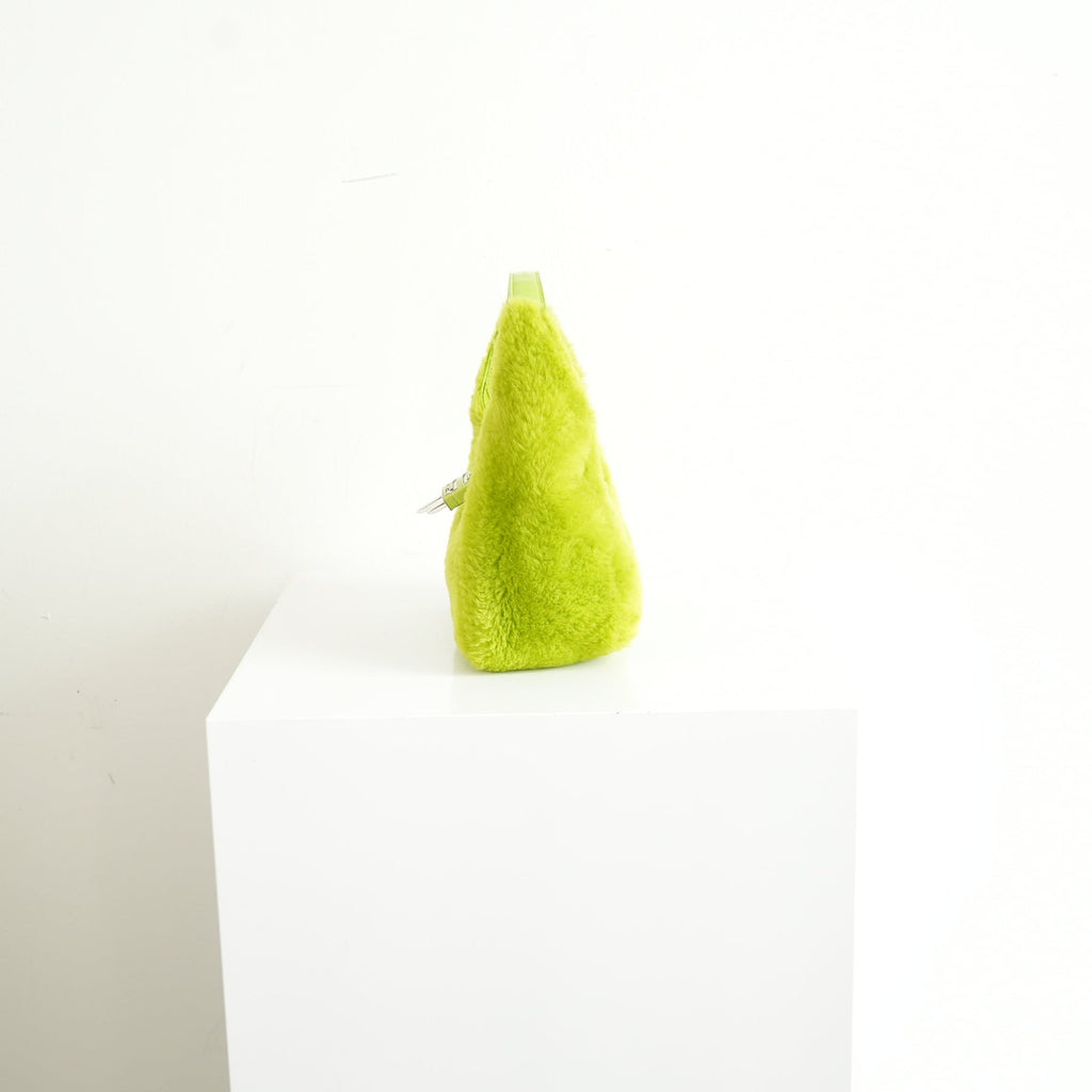 Givenchy Citrus Green Shearling Mini G-Hobo Bag