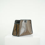 Fendi Peakaboo Canvas Defender Bag with Luggage Tag