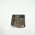 Fendi Peakaboo Canvas Defender Bag with Luggage Tag