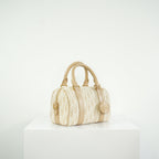 Dior Oblique Chambray Groove 17 Bag, Full set (beige color)