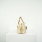 Dior Oblique Chambray Groove 17 Bag, Full set (beige color)