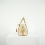 Dior Oblique Chambray Groove 17 Bag, Full set (beige color)