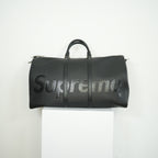 Louis Vuitton Epi Supreme Black Keepall Bando with dust bag