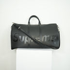 Louis Vuitton Epi Supreme Black Keepall Bando with dust bag