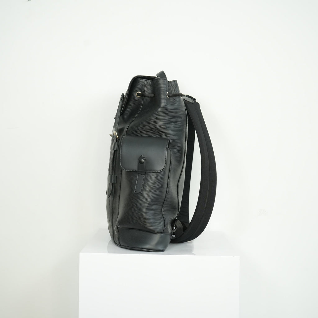 Louis Vuitton Epi Supreme Christopher Black Backpack with dust bag