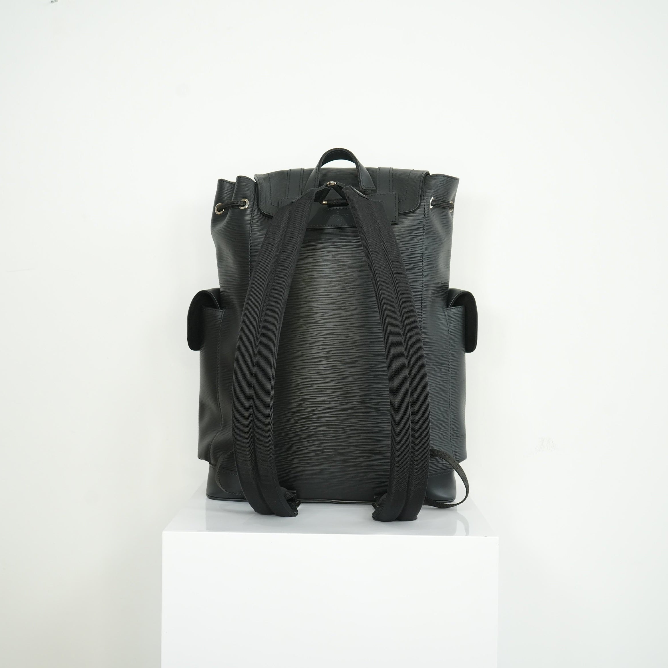 Louis Vuitton Epi Supreme Christopher Black Backpack with dust bag