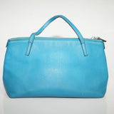 Gucci GG Logo Blue Leather Soho Handbag