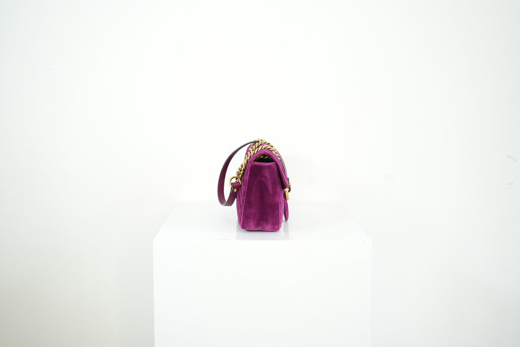 Gucci Purple Marmont Velvet bag