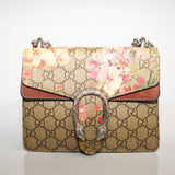 Gucci Dionysus Blooms GG Canvas Shoulder Bag Beige