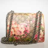 Gucci Dionysus Blooms GG Canvas Shoulder Bag Beige