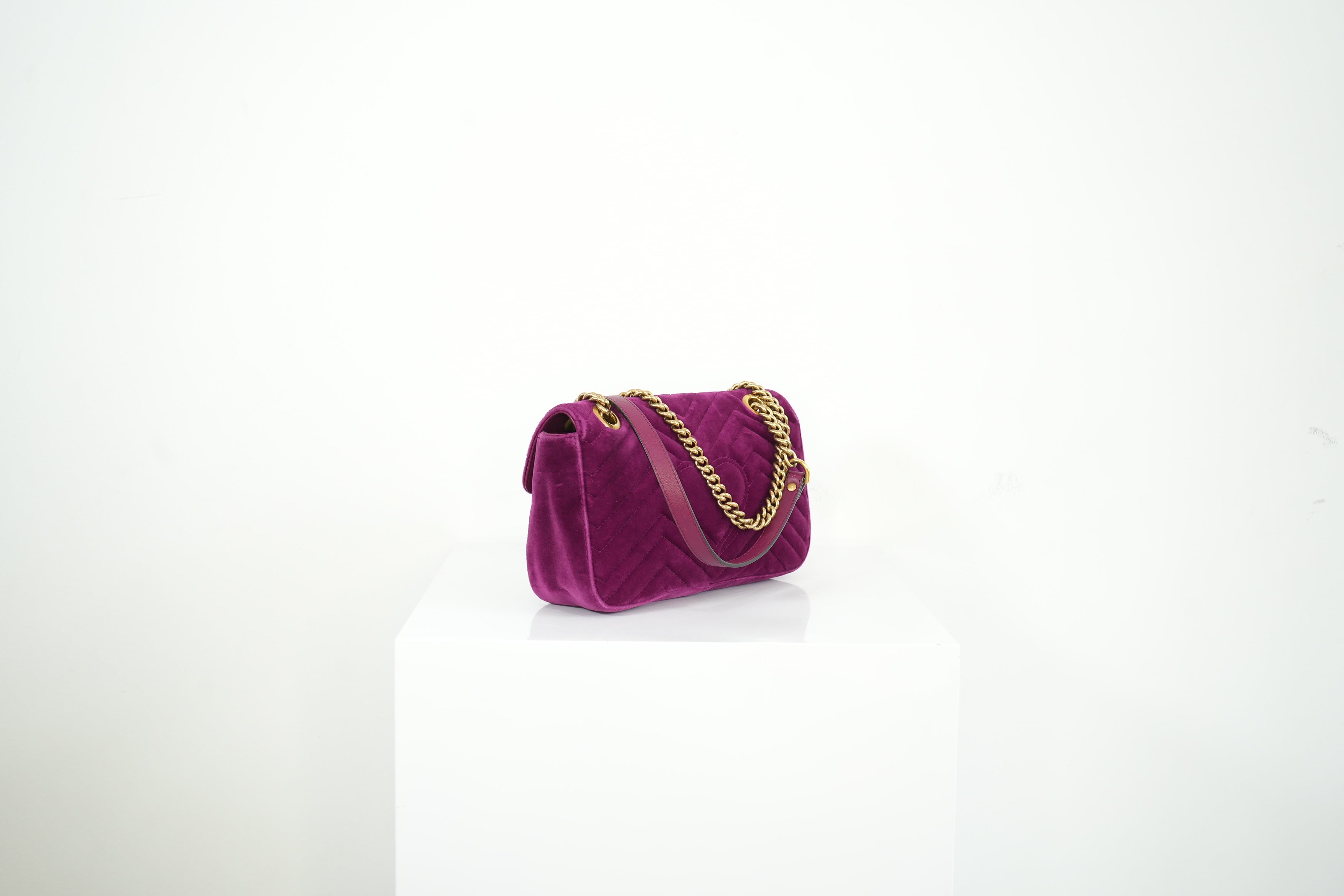 Gucci Purple Marmont Velvet bag