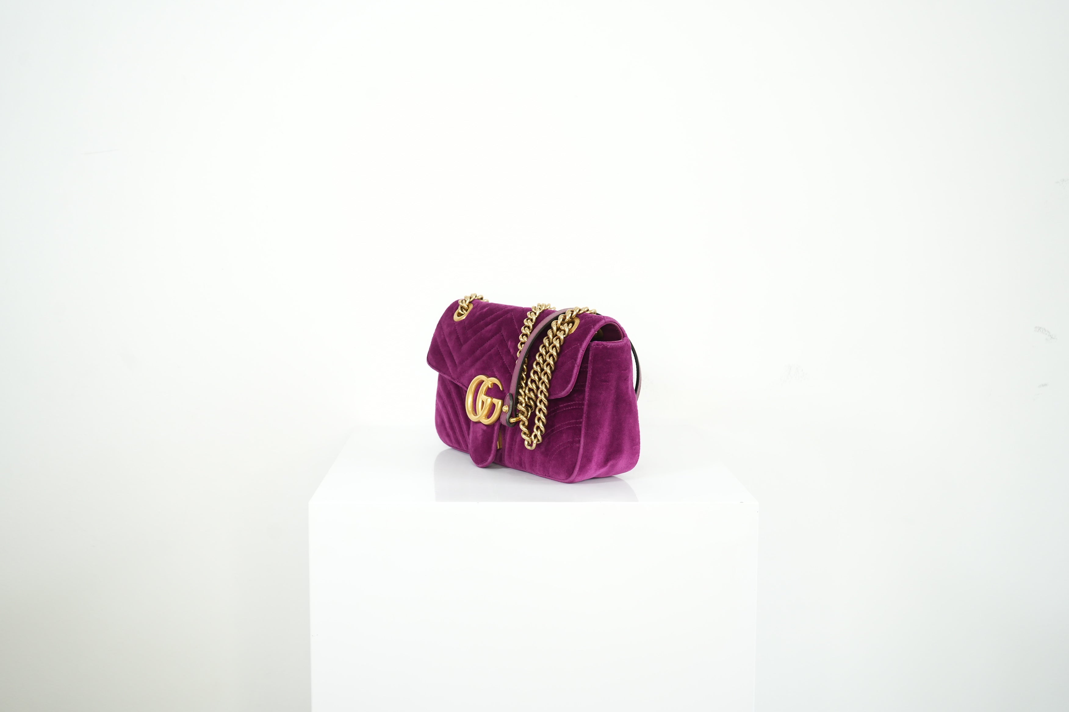 Gucci Purple Marmont Velvet bag
