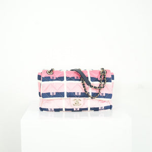 Chanel CC Printed Nylon Flap Bag (dustbag)