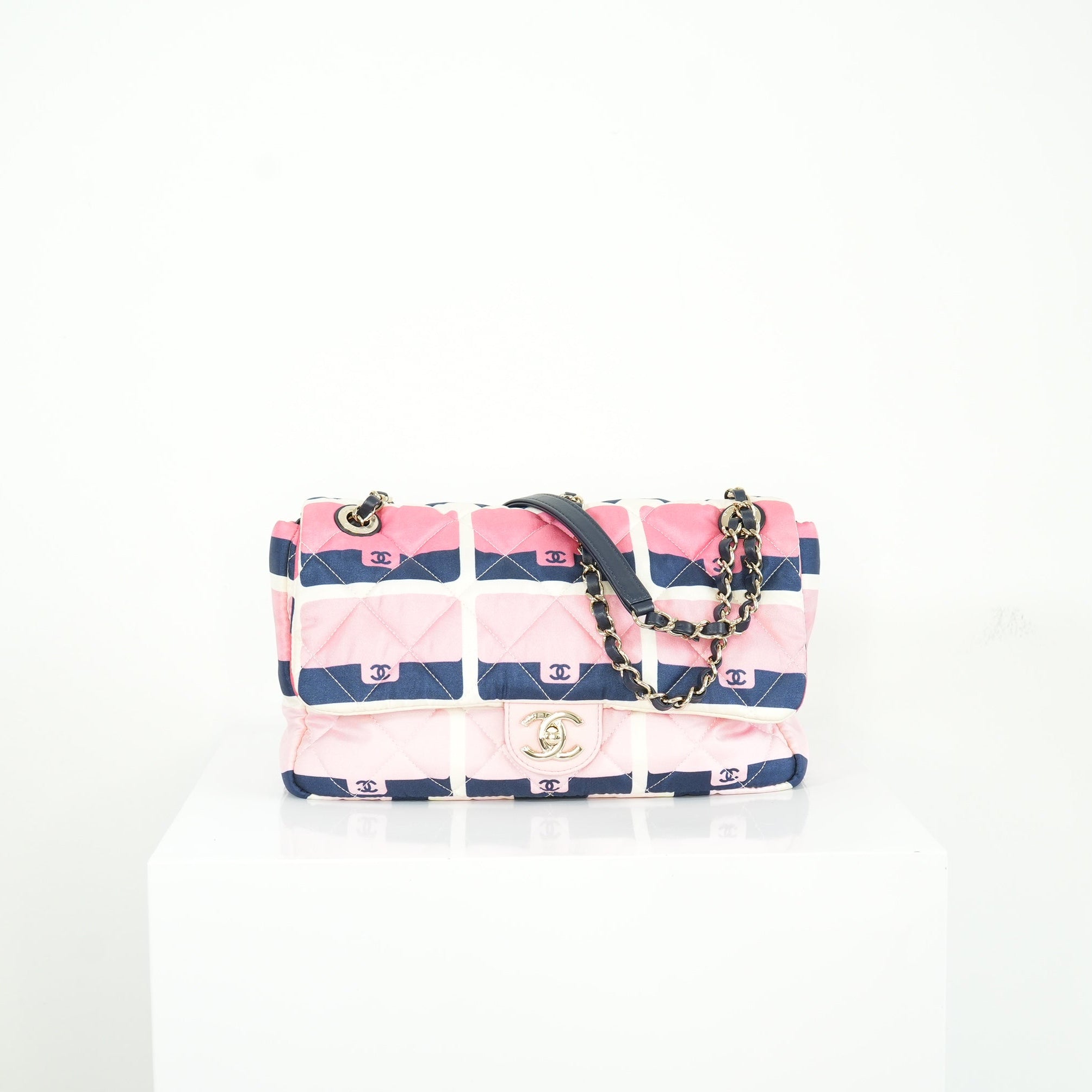 Chanel CC Printed Nylon Flap Bag (dustbag)
