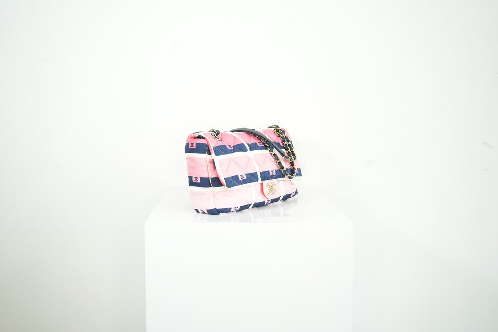 Chanel CC Printed Nylon Flap Bag (dustbag)