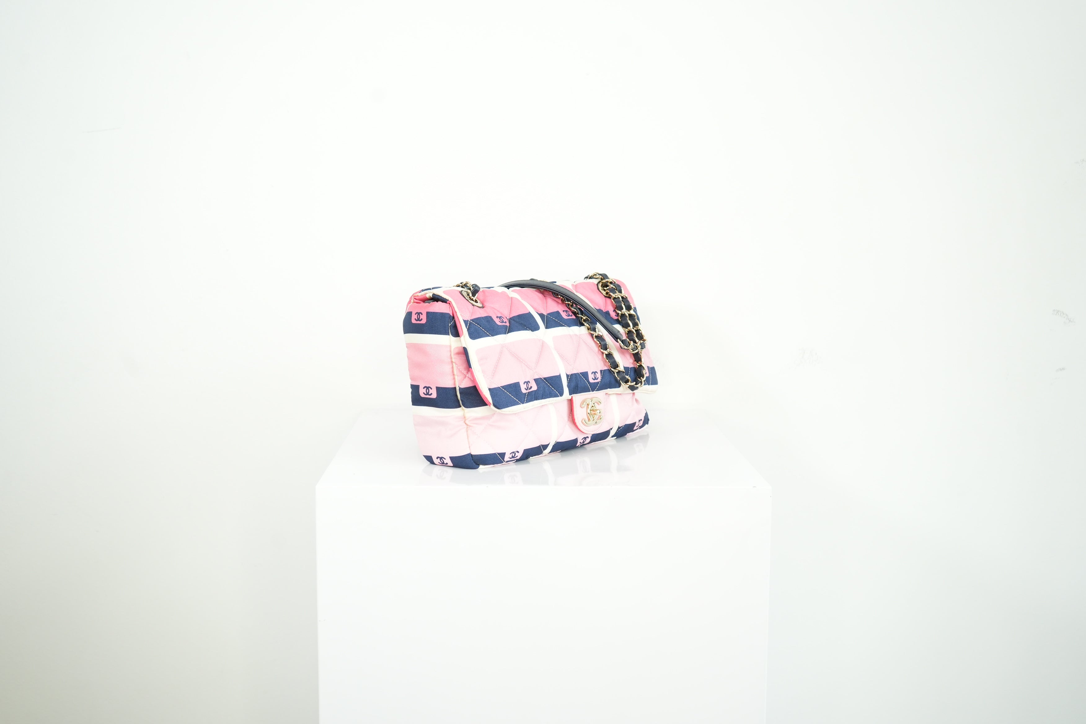 Chanel CC Printed Nylon Flap Bag (dustbag)