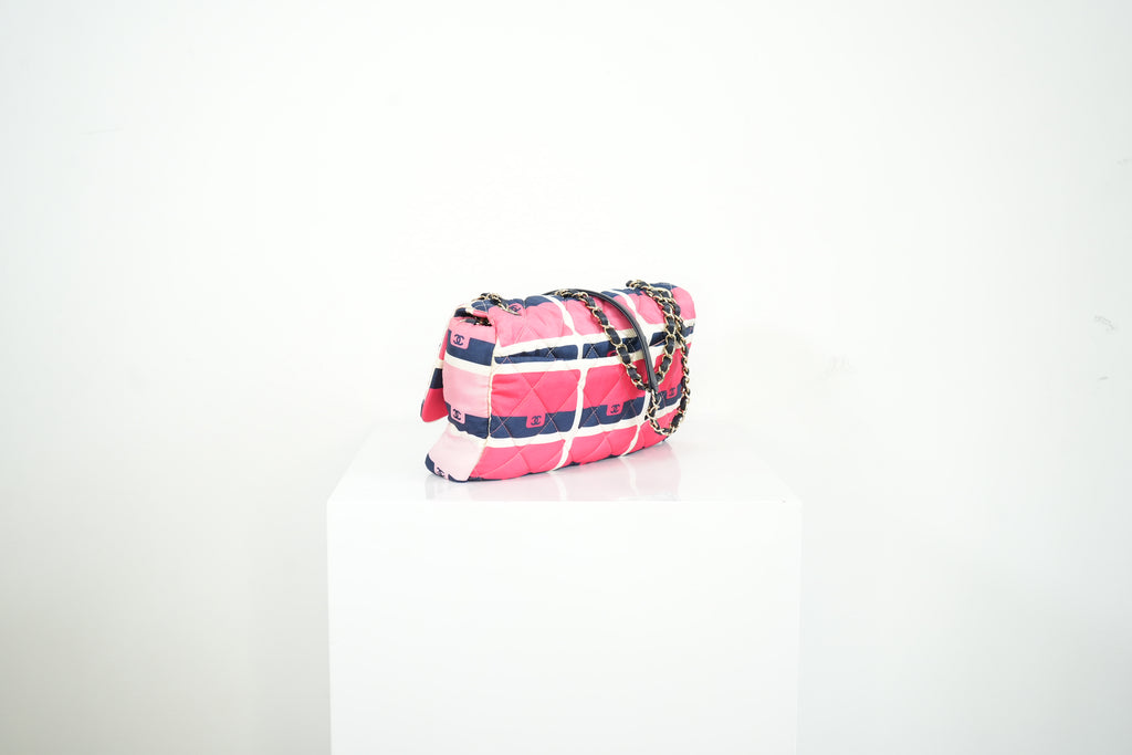 Chanel CC Printed Nylon Flap Bag (dustbag)