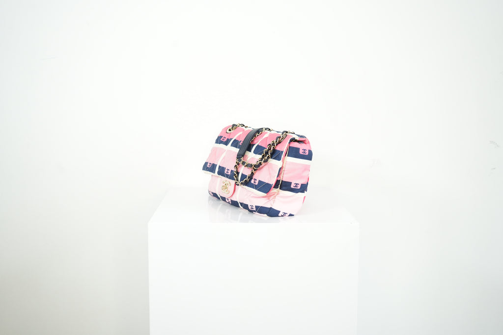 Chanel CC Printed Nylon Flap Bag (dustbag)