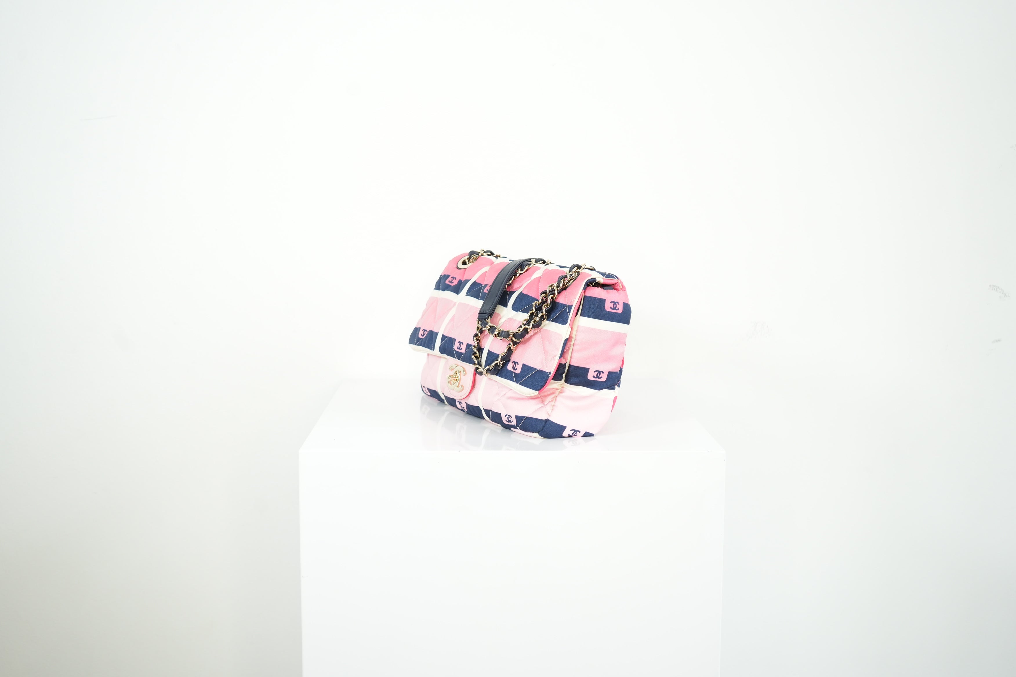 Chanel CC Printed Nylon Flap Bag (dustbag)