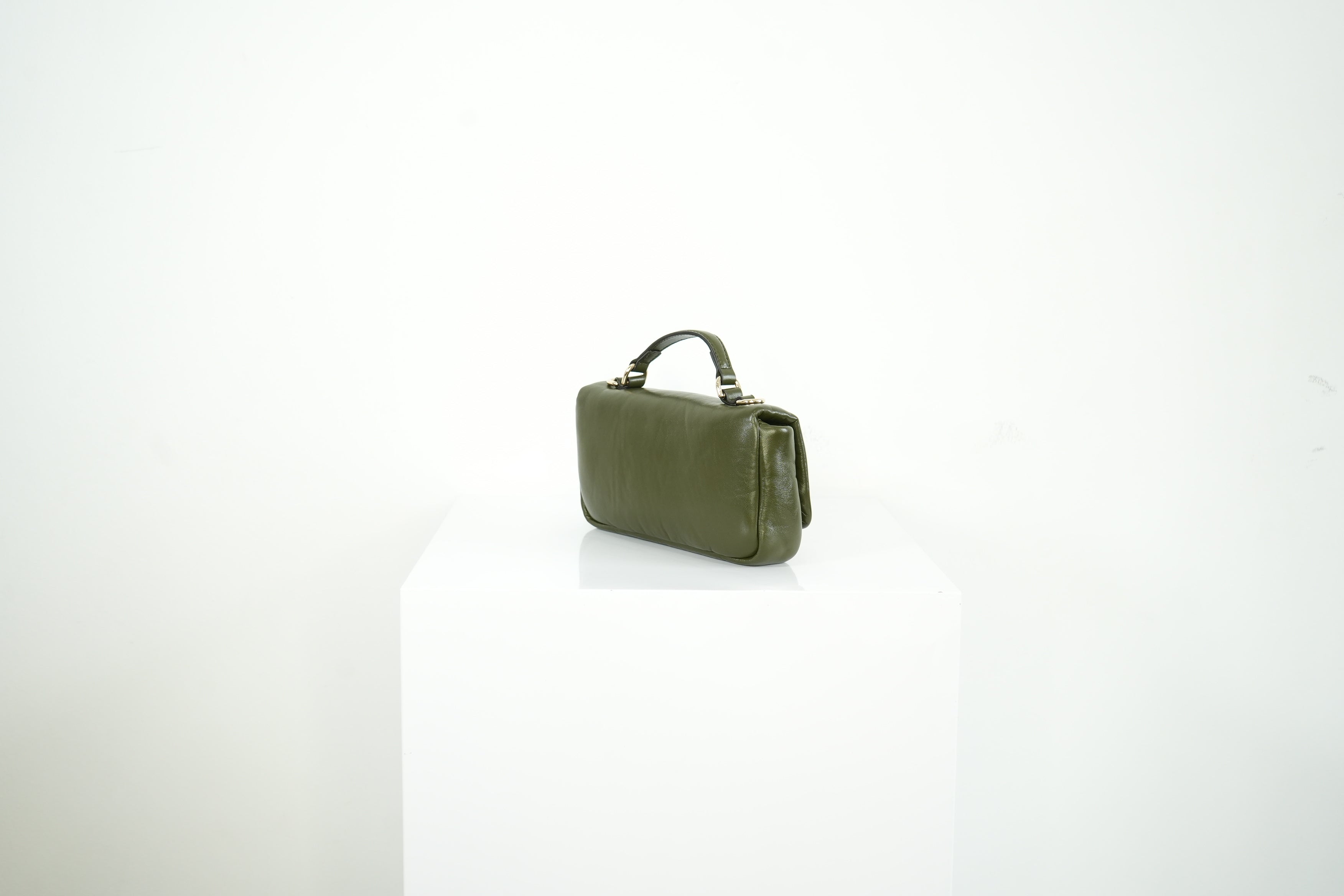 Gucci GG Milano Top Handle Olive Green