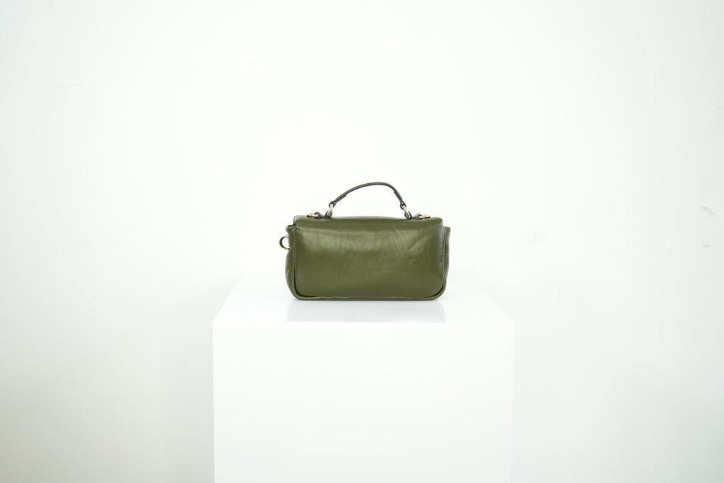 Gucci GG Milano Top Handle Olive Green