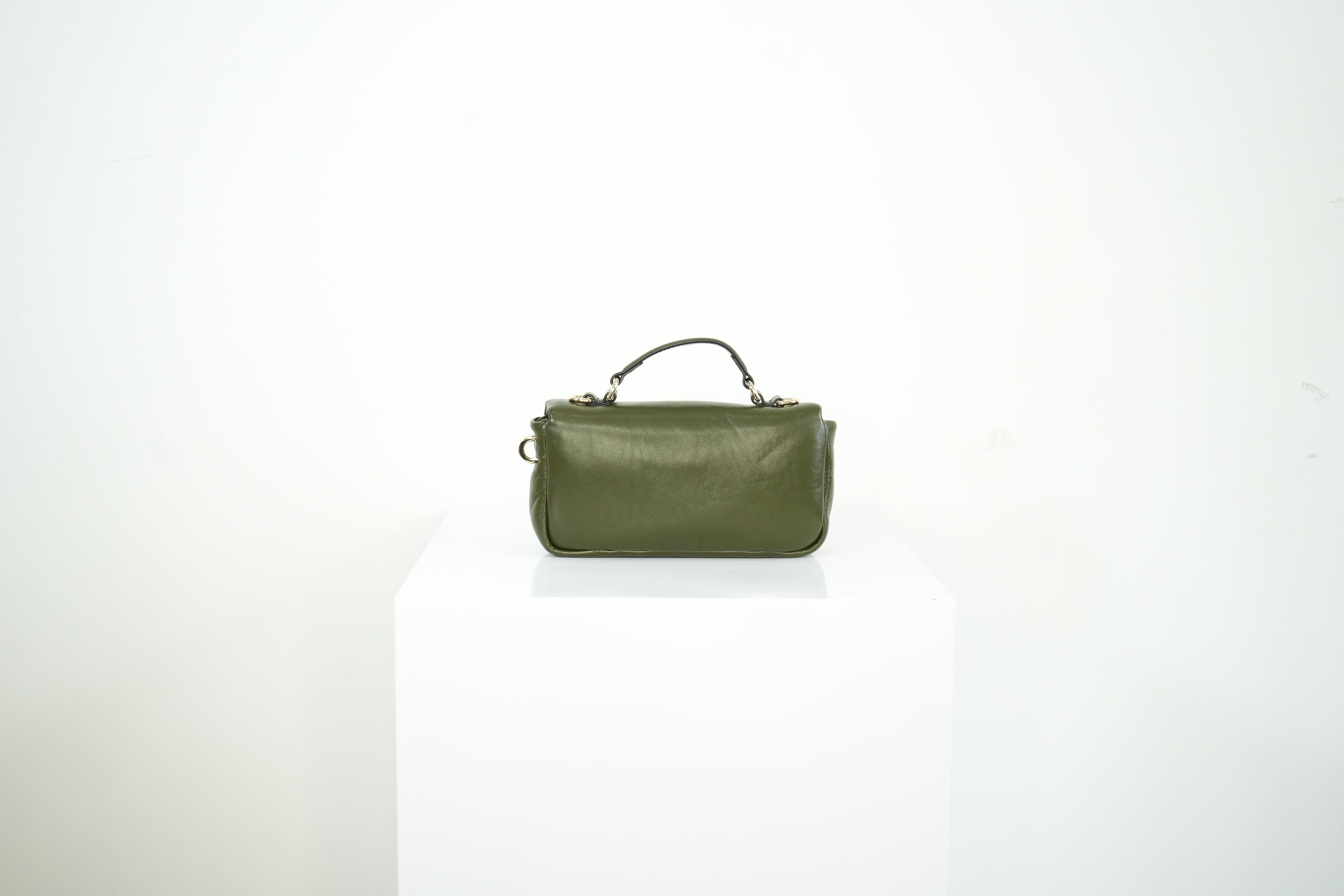 Gucci GG Milano Top Handle Olive Green