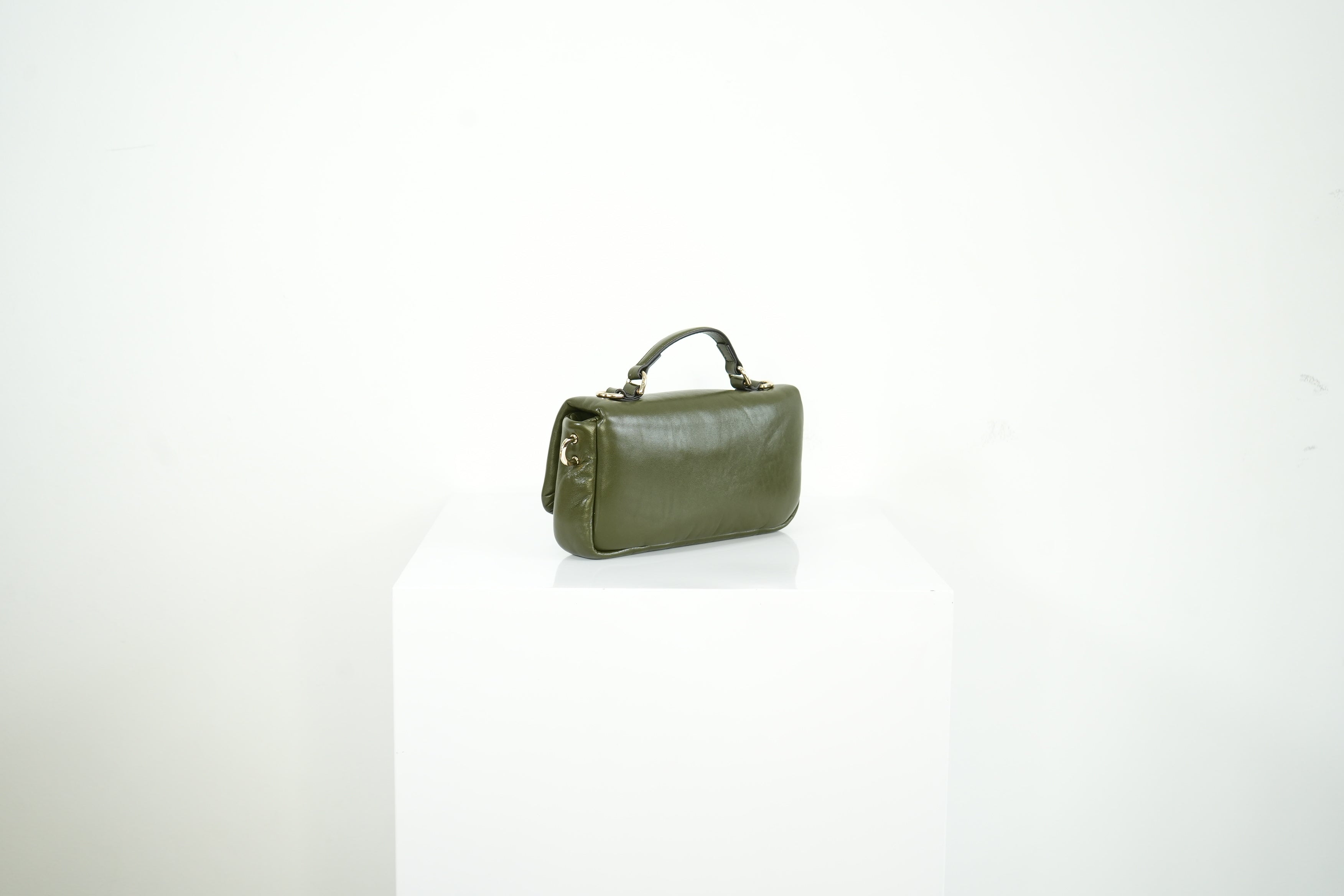 Gucci GG Milano Top Handle Olive Green