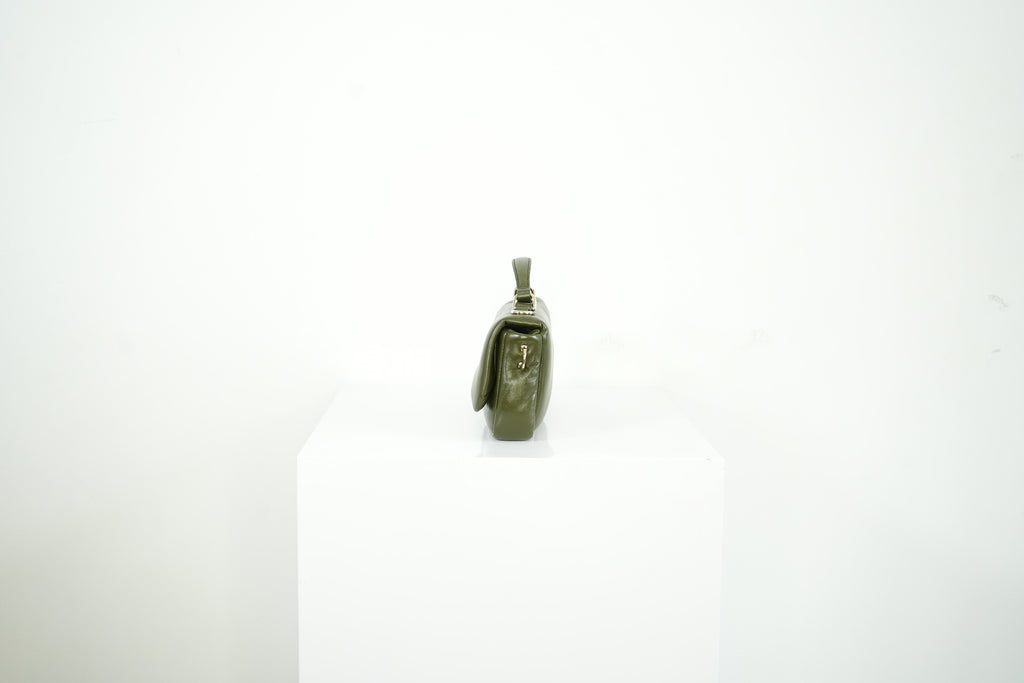 Gucci GG Milano Top Handle Olive Green