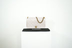 Chanel White Quilted Leather Shoulder Bag